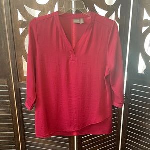 Silky Split-neck top